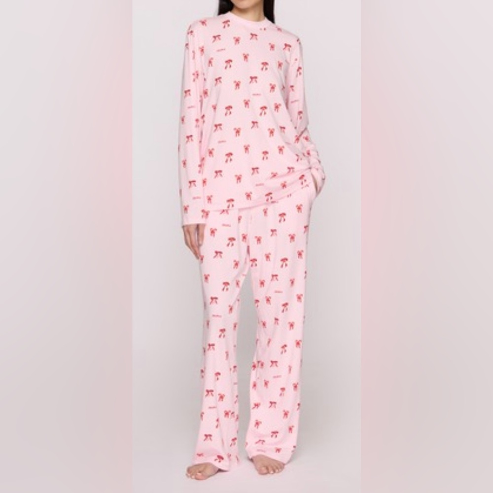 SKIMS  Boyfriend Long Sleeve And Pant Set New - Picture 3 of 16